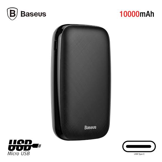Baseus Mini Q Power Bank 10000 MAh [PPALL-BXQ01]- Black