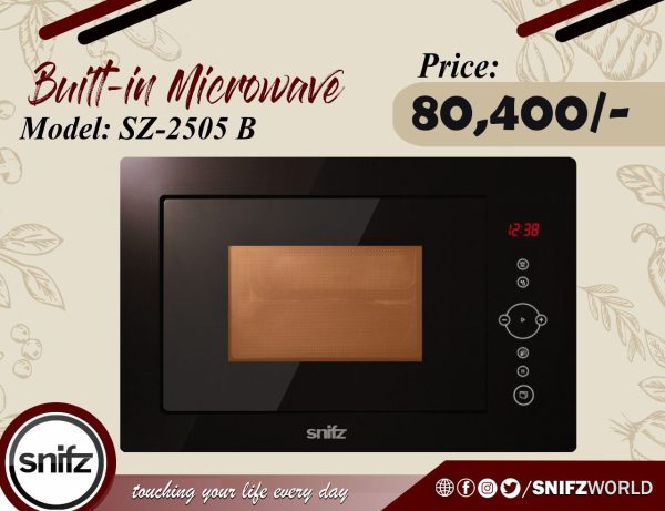 Snifz Black Flatbed Microwave